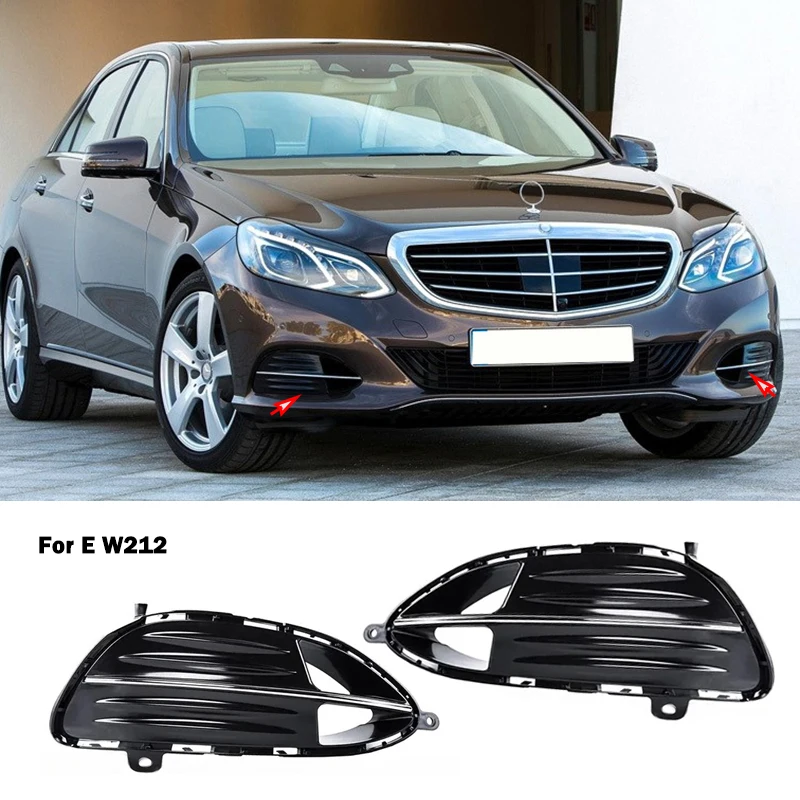 A2128852921 A2128853021 A2128852122 Front Lower Left Right Grill Cover Chrome Trim For Mercedes Benz E Class W212 2013