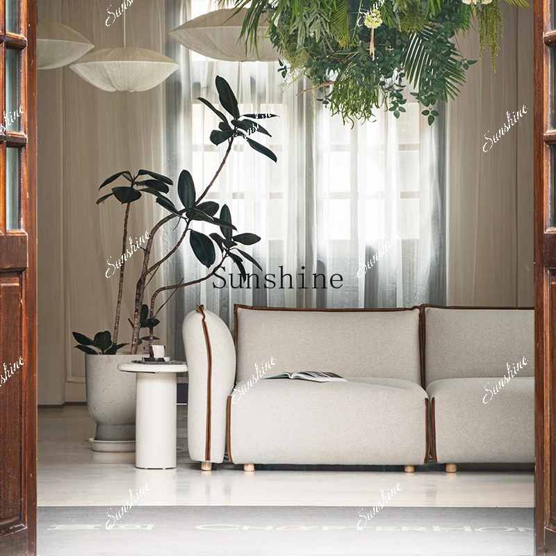 Modular sofa design living room French light luxury chaise longue simple and modern  FT