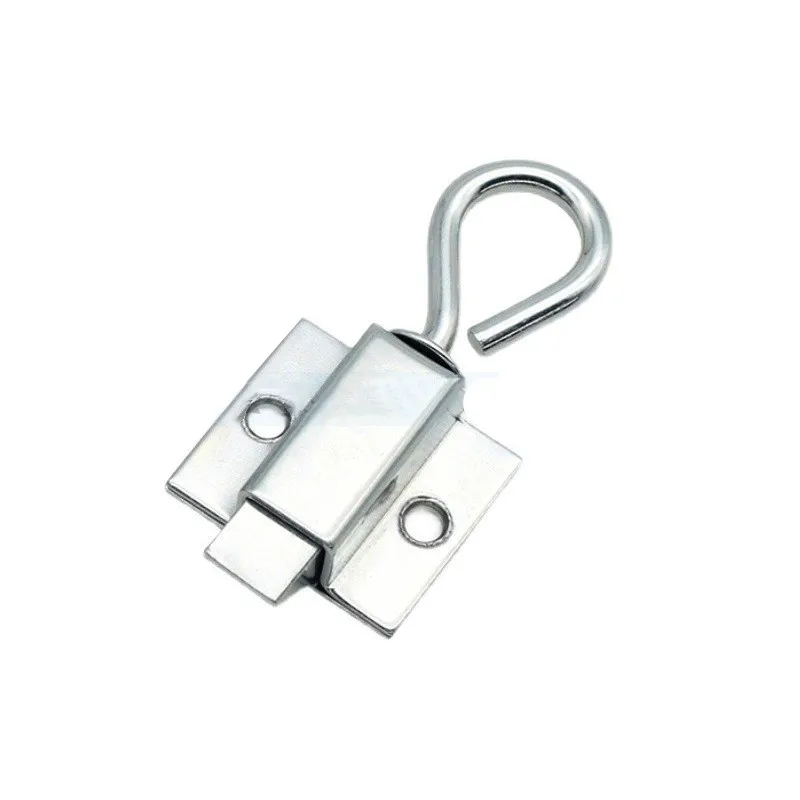 1PCS Carbon Steel Pull Ring Spring Door Bolt Latch Lock Window Gate Anti-theft Security Latch for Industrial Cabinet Hardware
