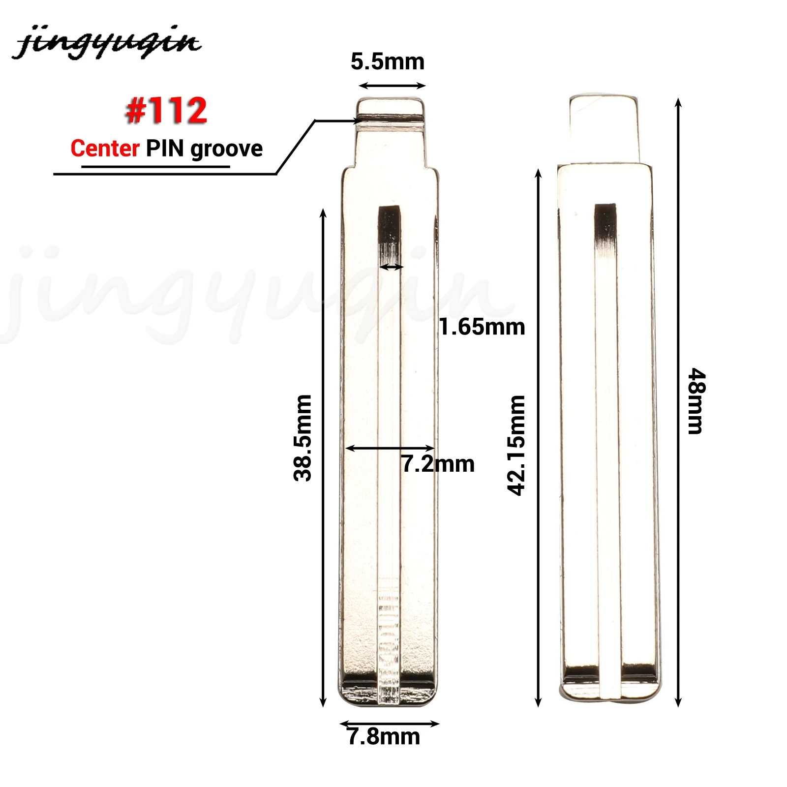 jingyuqin #110 #112 #129 #130 #140 Remote Key Emergency Insert Uncut Blade Blank For Hyundai Elantra I30 IX35 Kia Spotage K2 K3