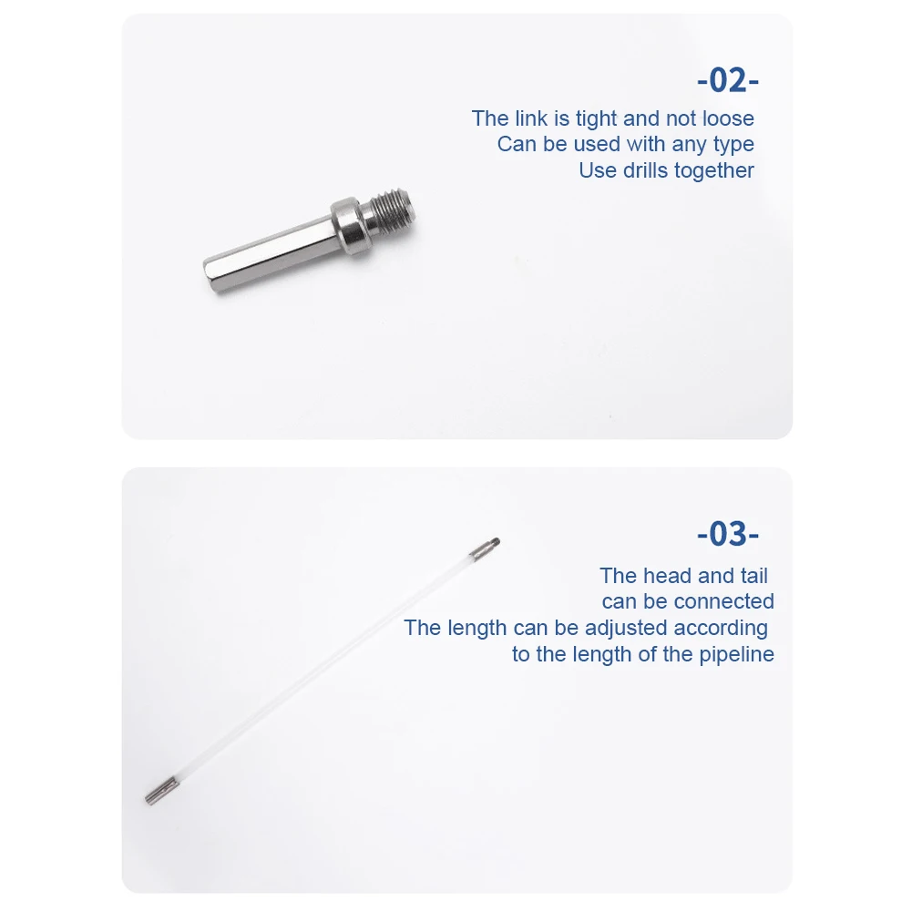 Kaminbürsten-Set mit Stangen mit langem Griff, flexible rotierende Kaminbürste, 100/150 mm Bürstenkopf, Kamin-Innenwand-Reinigungswerkzeuge