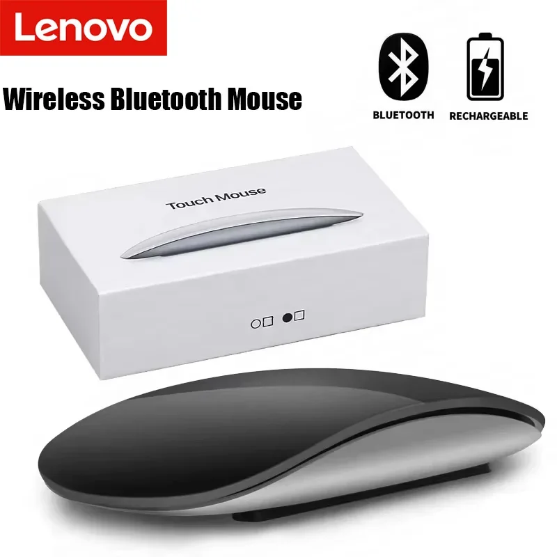 

Lenovo Wireless Mouse Charging Silent Rechargeable Mouse Suitable for iPad/Mac Ultra Light Typec Ergonomic Mice 2026 New
