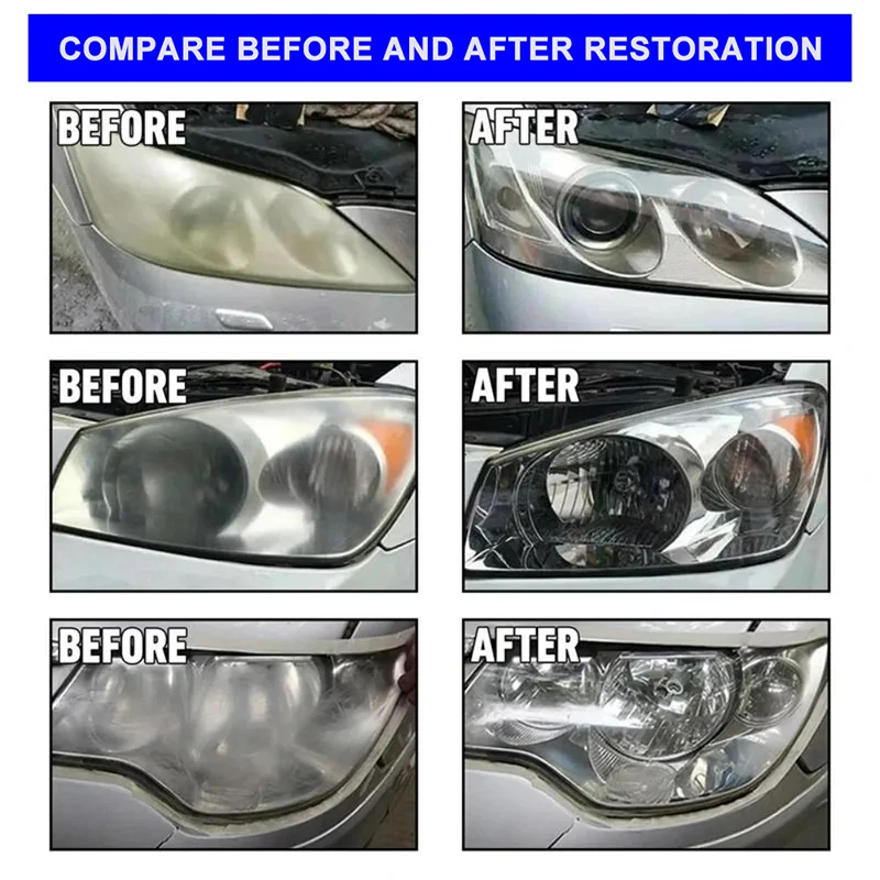 Car Headlight Polishing Evaporator Liquid Car Chemicals Headlight Chemical Polish Headlights Liquid Polymer Lamps Regeneration