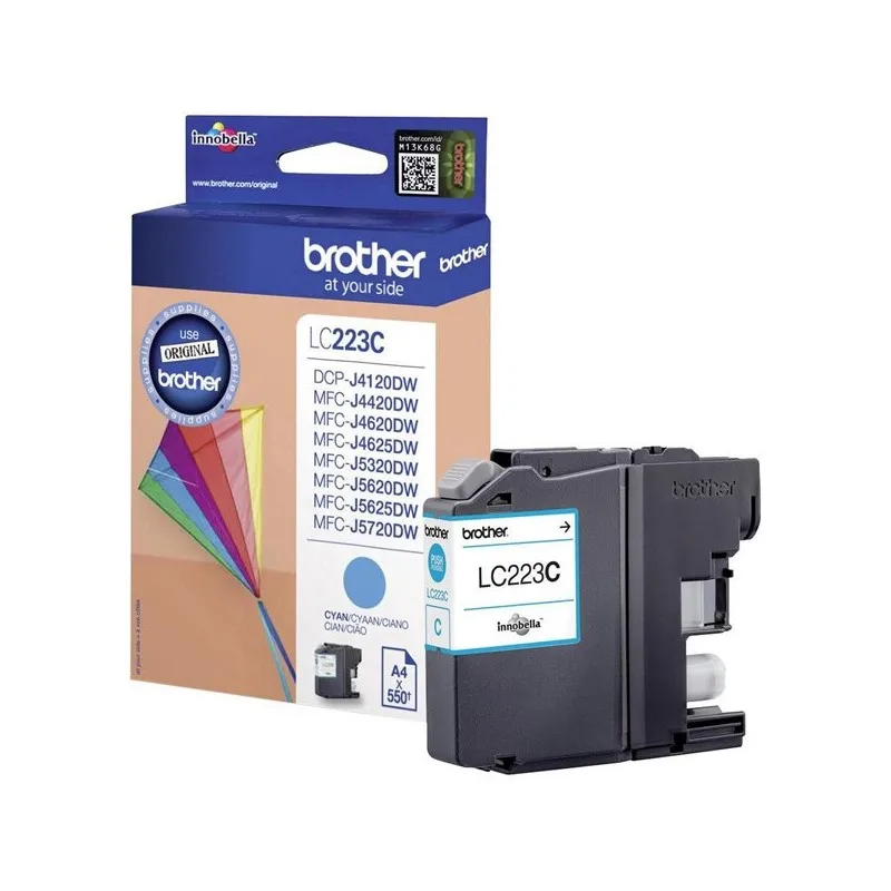 Brother LC223 Cyan Original ink cartridge-LC223CBP LC223CBP tintasycartuchos.com