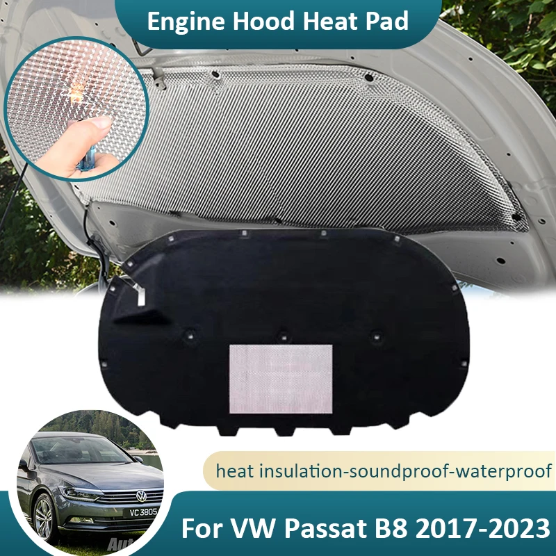 

Для Фольксваген Passat B8 GT 2017 2018 2019 2020 2021 2022 2023 Передняя бленда детская огнестойкая Звукоизоляционная хлопковая крышка коврик