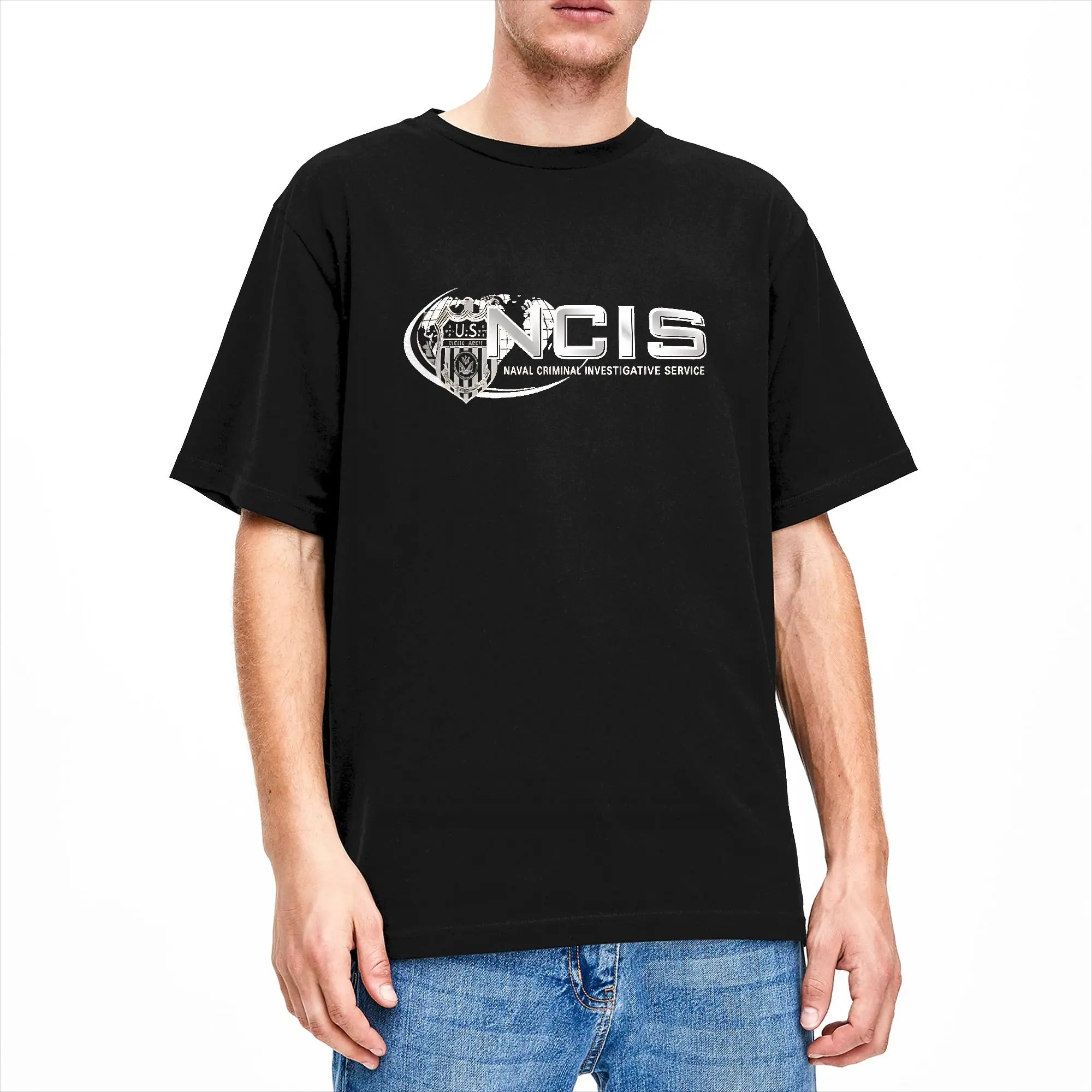 NCIS Naval Criminal Investigative Service  T-Shirt Mens  Y2K Funny T-Shirts Summer O-Neck Fashion Tees Casual Oversized Clothing