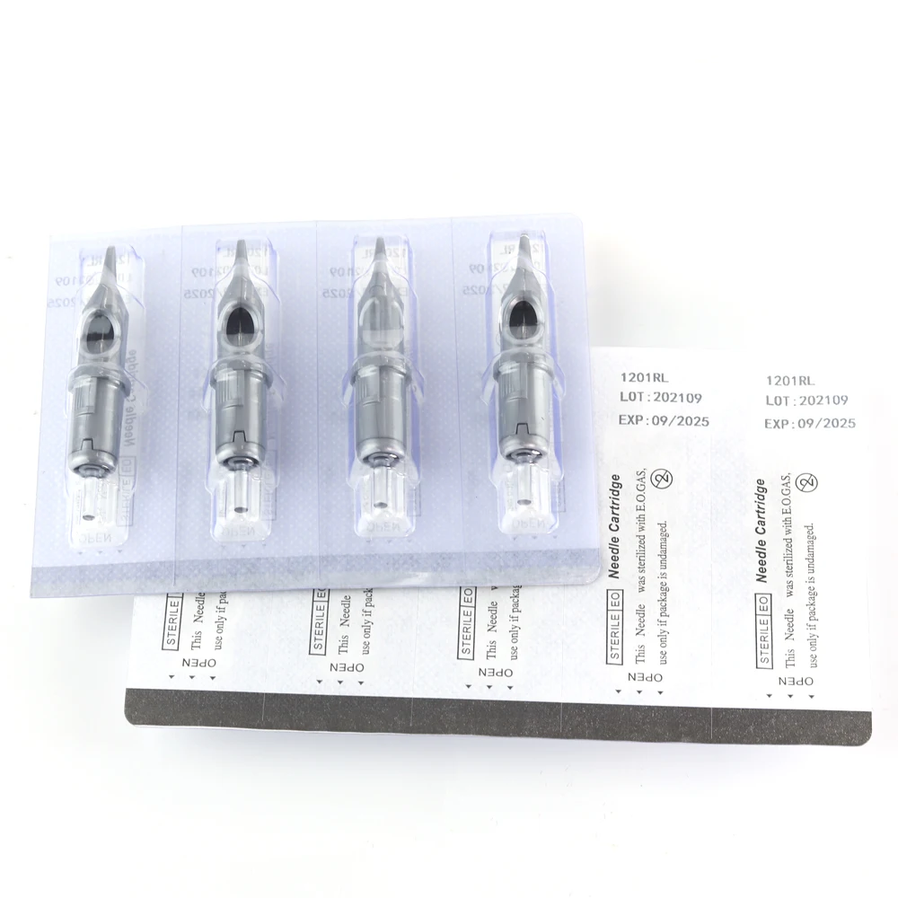 T-Rex 10pcs/box 0.35mm Alloy Tattoo Cartridge Needle Round Liner RL Disposable Safe Sterilization for Machine Pen Handle