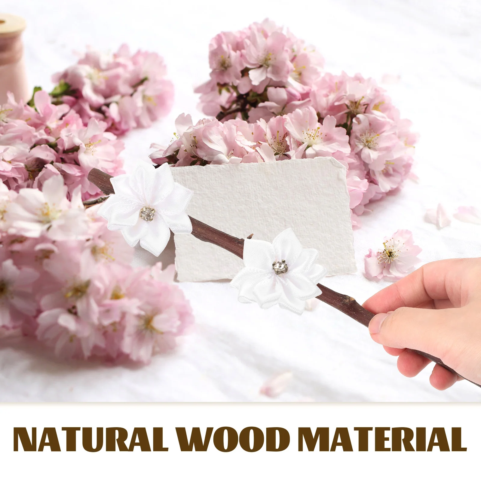 

50pcs Wooden Twigs Sticks Natural Wood Craft Sticks For Diy Crafts Decoration Material Handicraft Accessory Photo Props