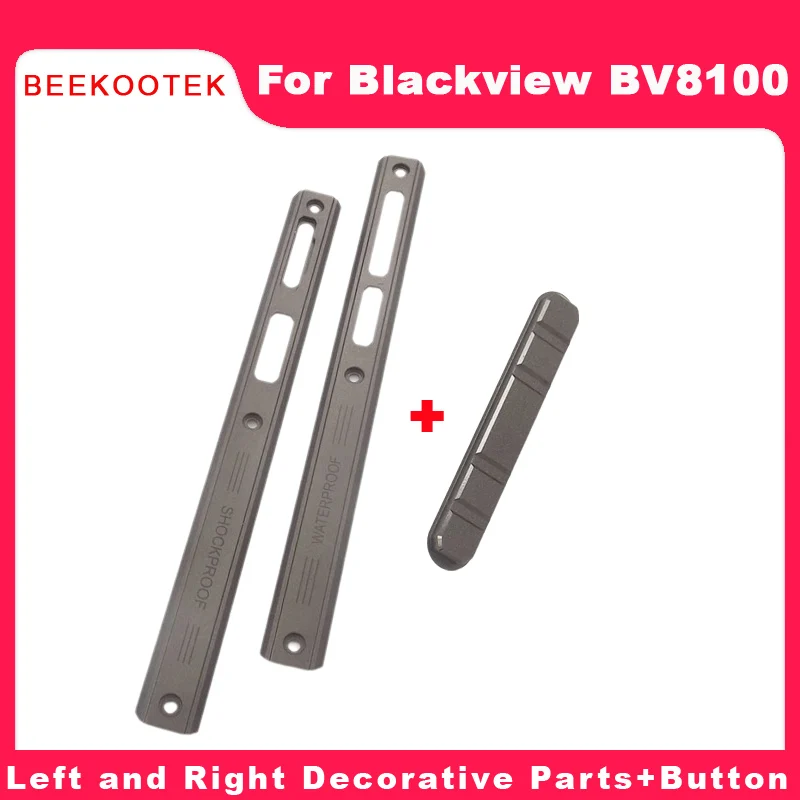 New Original Blackview BV8100 Rear Cover Aluminum Piece Left Right Decorative Parts Volume Button Key For Blackview BV8100 Phone