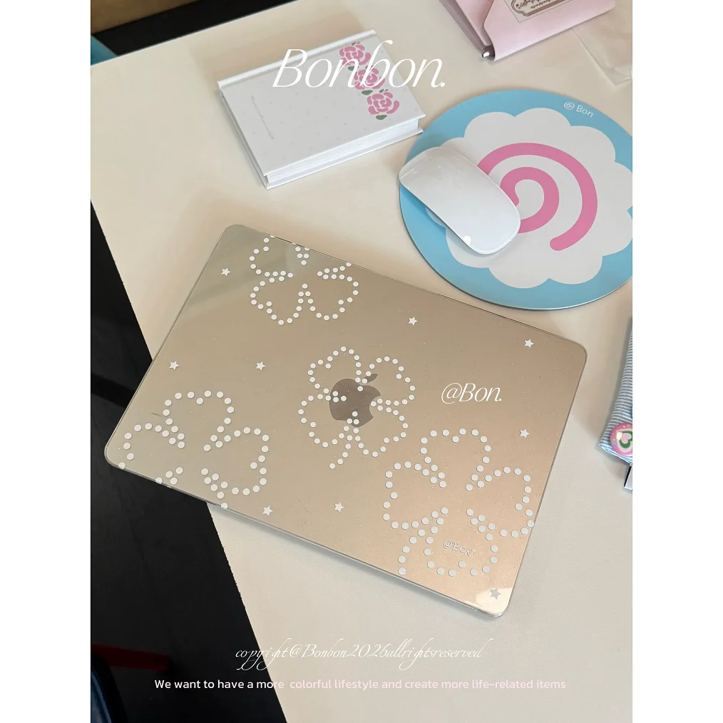 Clover WhitPolka Dots Laptop Case for Macbook Air 13.6 M4 15 M3 Hard Cover for Mac Book Neo 2026 Pro 13 M1 M2 14 16 Sleeve Cover