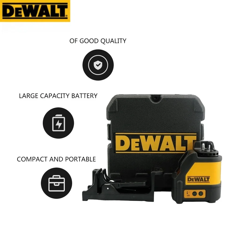 2025DEWALT DW088CG LaserLevel With Case30m Self-Leveling Cross Line Green Cross Line Lase Horizontal Vertical Laser Level 2-Line