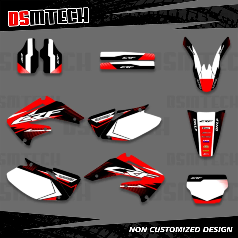 

DSMTECH Графический фон наклейки Наборы наклеек для Honda CRF450R CRF450 2002 2003 2004 CRF 450 450R CRF 450 R