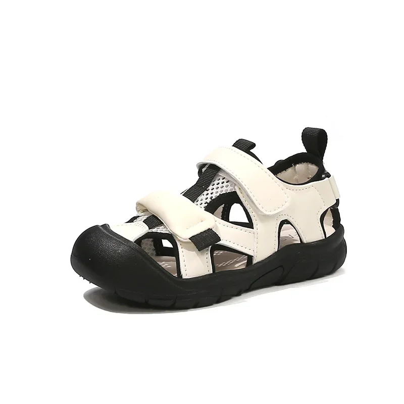 2025 crianças sandálias casuais para meninos verão nova moda estilo coreano fundo macio anti-escorregadio versátil esportes sapatos de praia