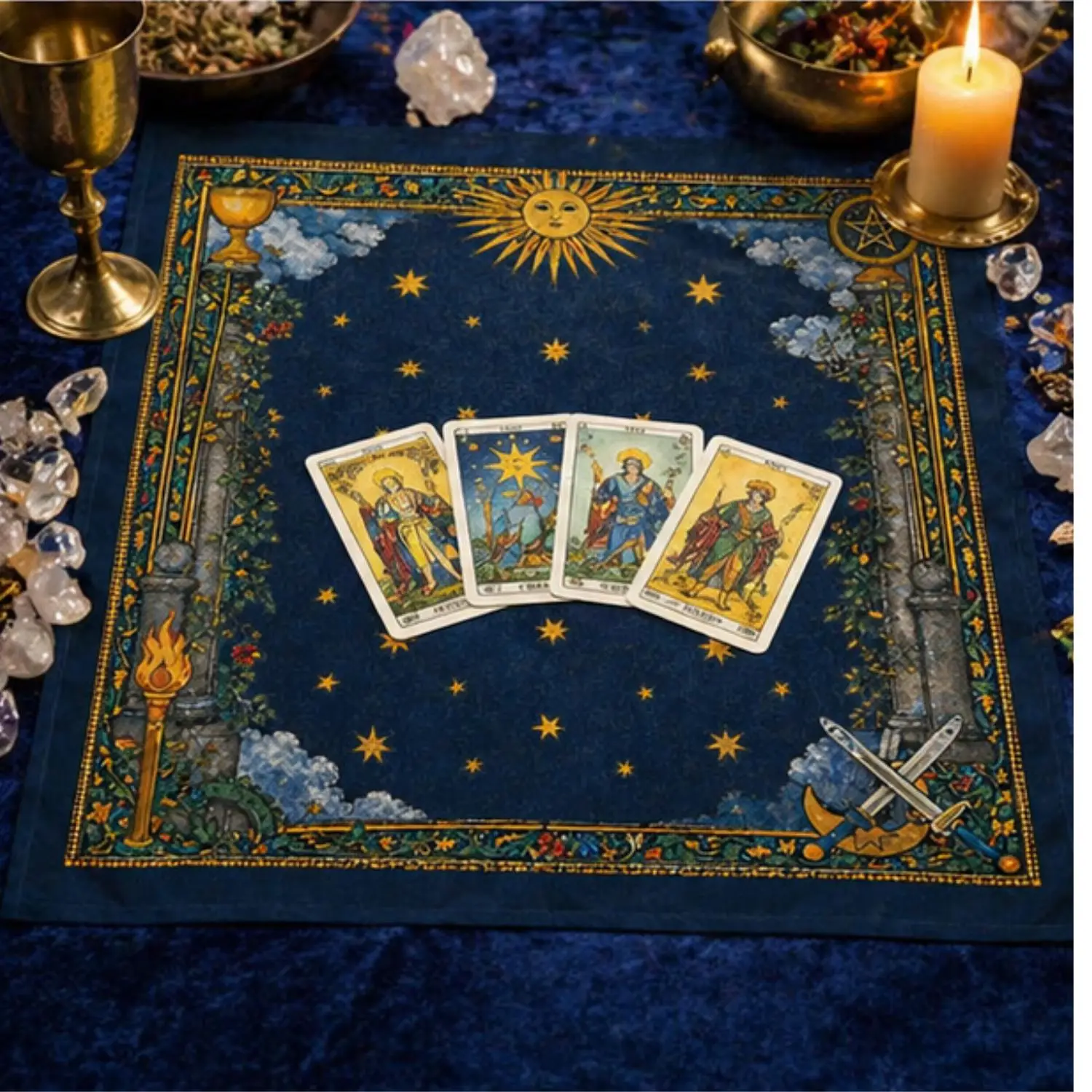 Rider-Waite Tarot Cloth • Reading Surface for Celestial Altar