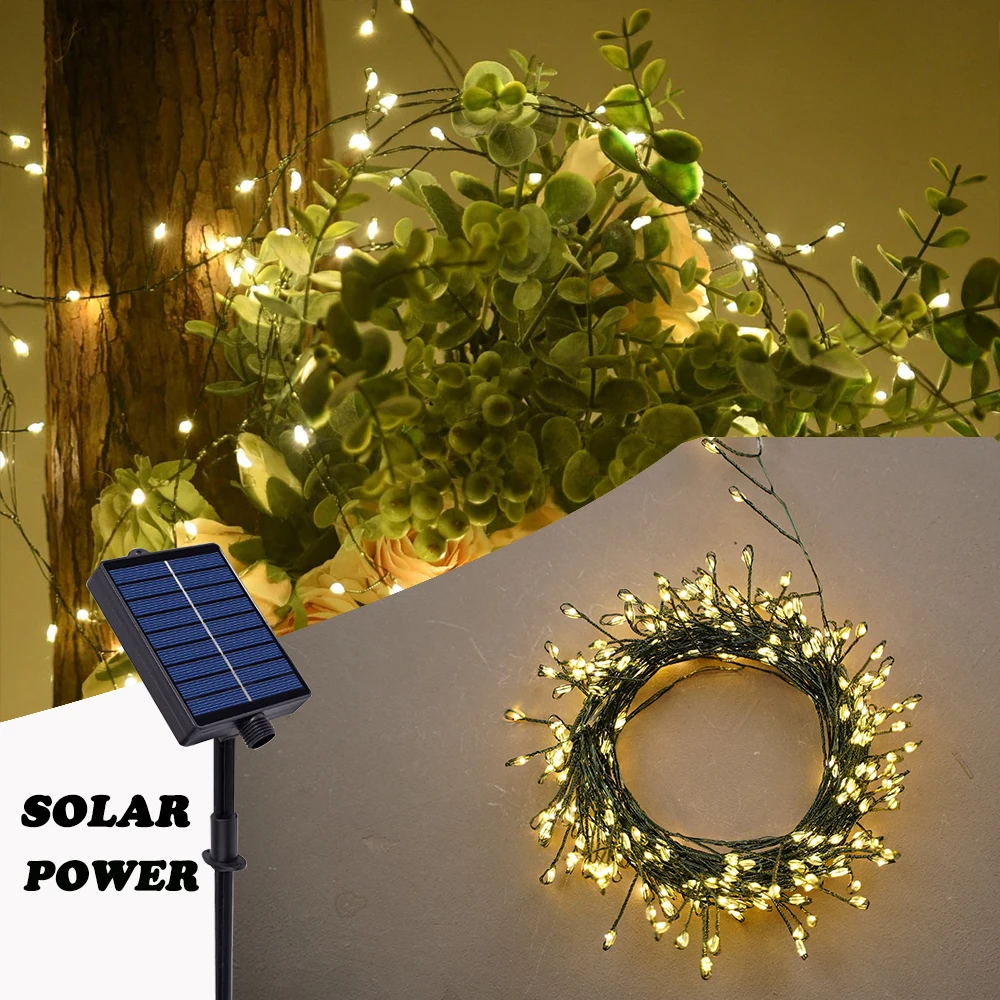 

Cluster Solar String Lights 36M 1000 LED Outdoor Backyard Fairy Lights String Lamp Party Garden Decorative For Wedding Christmas