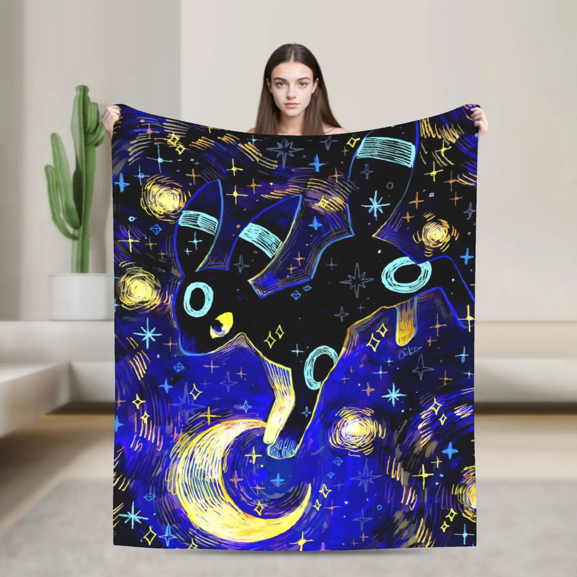 Pikachus Gengars Blankets Poke-Mon Anime Fleece Awesome Soft Throw Blankets for Home  Winter