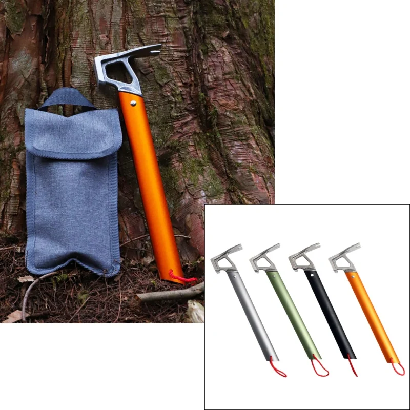 

12-in-1 Camping Hammer Tool | Lightweight Outdoor Tool | For Tent Stakes Nails & Survival Tasks