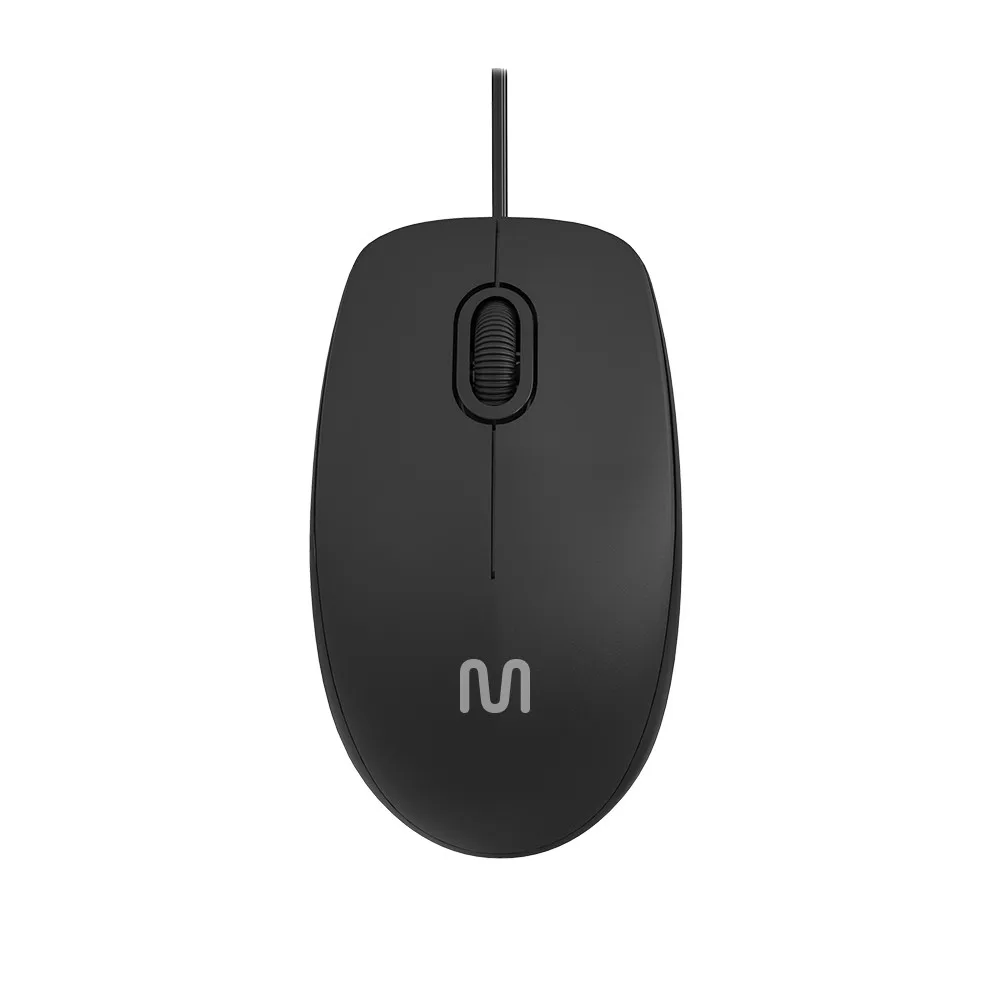 Mf400 Wired Mouse USB Connection 1200dpi 180cm 3 Buttons Click Silent Black Multi - MO386 Cable