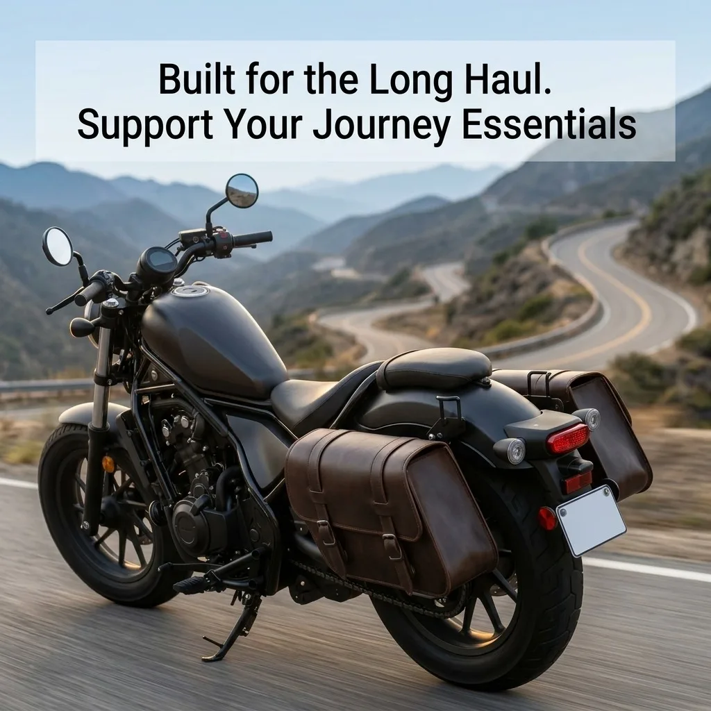 New Motorcycle Saddlebag Support Bracket Side Mount Holder Luggage Rack For Honda Rebel 300 500 CMX300 CMX500 2017-2024