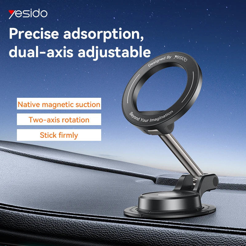 

Universal Car Phone Holder 360° Rotation Sticky Strong Magnetic Navigation Mount Phone Holder Vehicle Interior Accessories