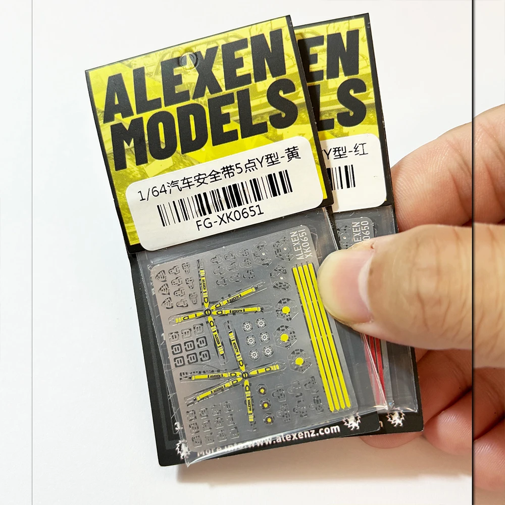 Alexen 1/64 نموذج سيارة حزام الأمان المعدني لعبة سيارات التفاصيل متابعة أجزاء الديوراما الديكور محاكاة المشهد لعبة #6