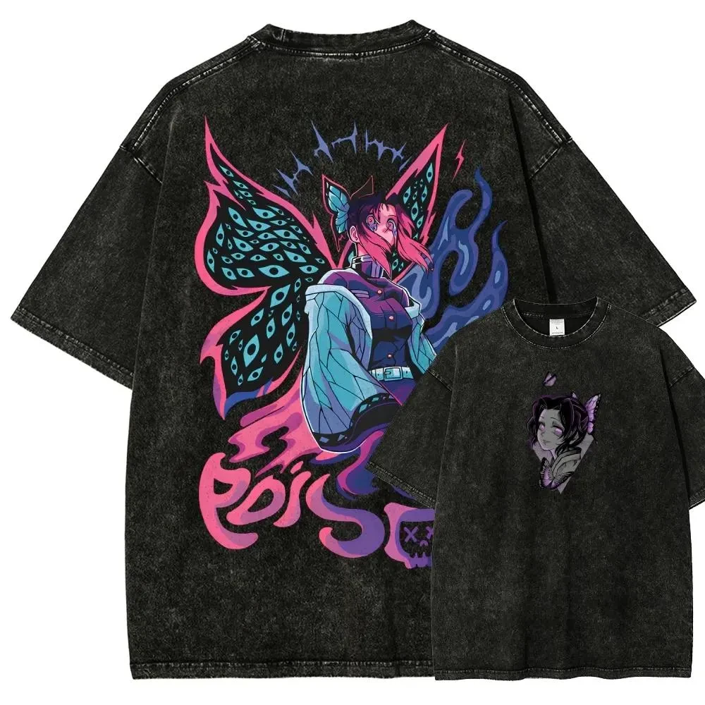 Manga-Enthusiasten-Shirt Shinobu Kocho Anime-Charakter Y2K Herren-T-Shirt Sommer Neues Produkt Geeignet für Männer und Frauen