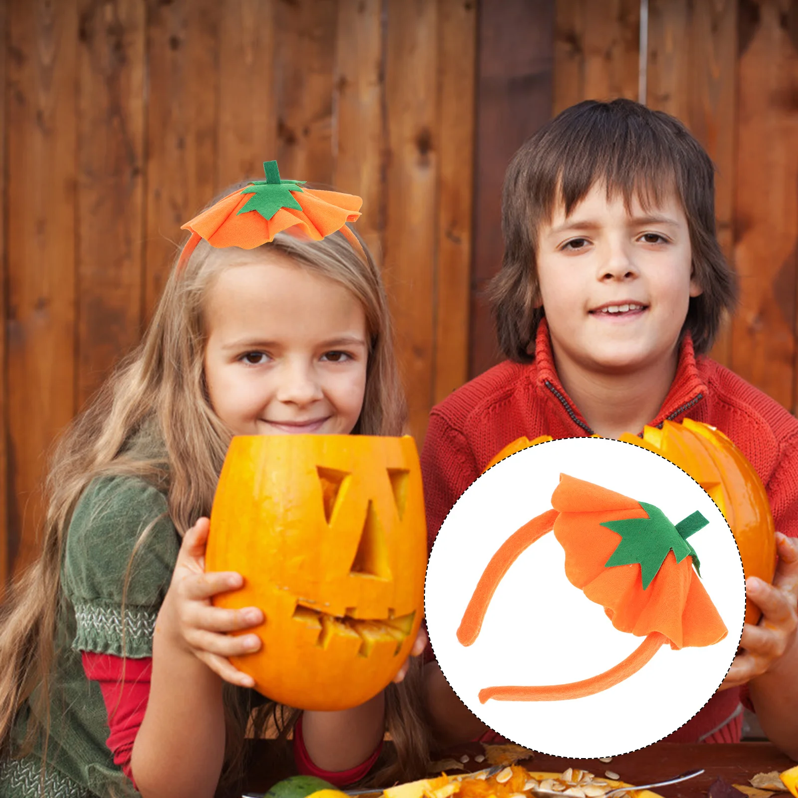 

Pumpkin Headband Orange Halloween Costume Party Accessory Hair Band For Cosplay Festival Wear Lightweight One Size Fits Most