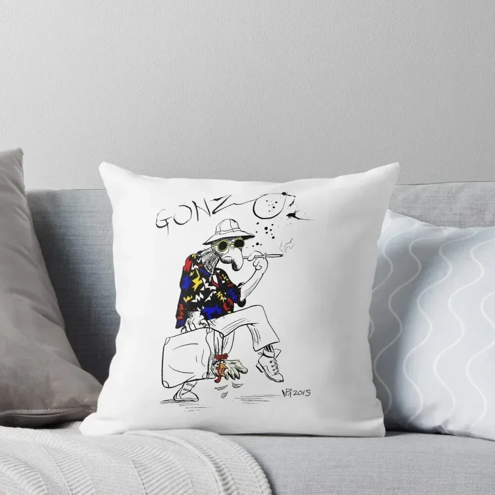 Gonzo- Fear and Loathing in Las Vegas parody Throw Pillow Pillow Covers Decorative Cushion Cover Set pillow