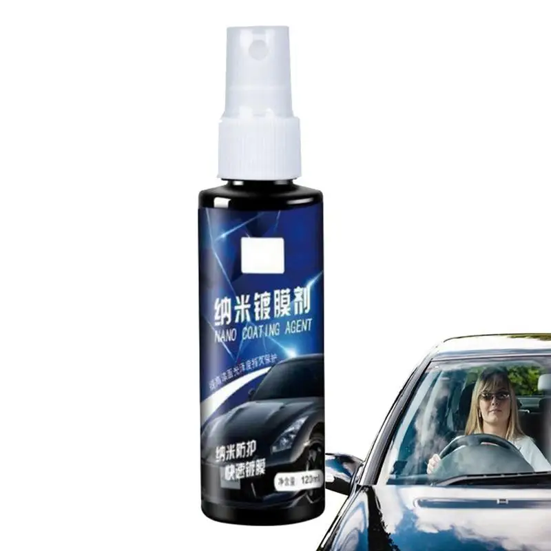 

Car Paint Coating Spray High Protection Rapid Polish Coating Spray 120ml Nano Car Detailing Supplies Anti-Scratch Resists Bird