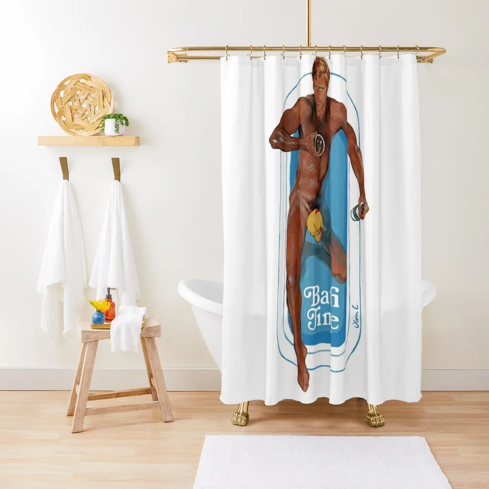 

bath time Shower Curtain For Bathrooms Shower Set Waterproof Shower Funny Curtain