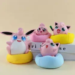 4pcs/set Jigglypuff Wigglytuff Action Figure Toys 12cm