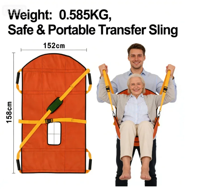 Bed Bedridden Paralyzed Patient Elderly Lift Chair Care Turn Over Single Person Up and Down The Stairs Transport Pad Moving