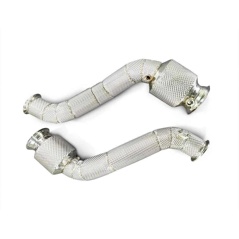 For McLaren GT 4.0T 2019-2023 Auto parts head High performance exhaust system downspout with heat shield