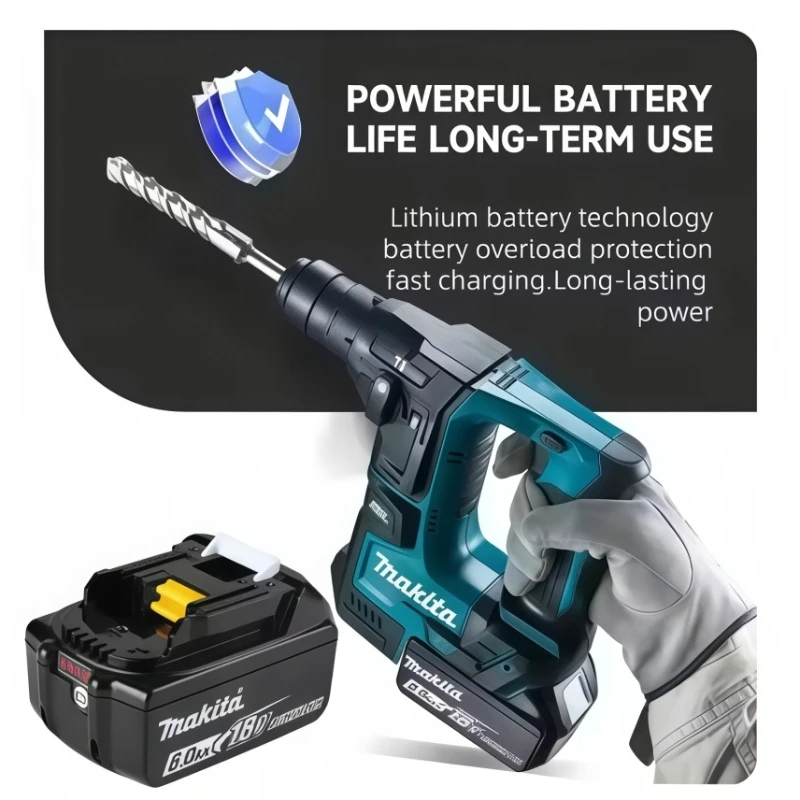 2026 Authentic Makita 6.0Ah 18V Battery Hot Selling 18V Tools Battery Replaceable DHR202 DJV182 DDF487 DTW700 DGA404 DTD173