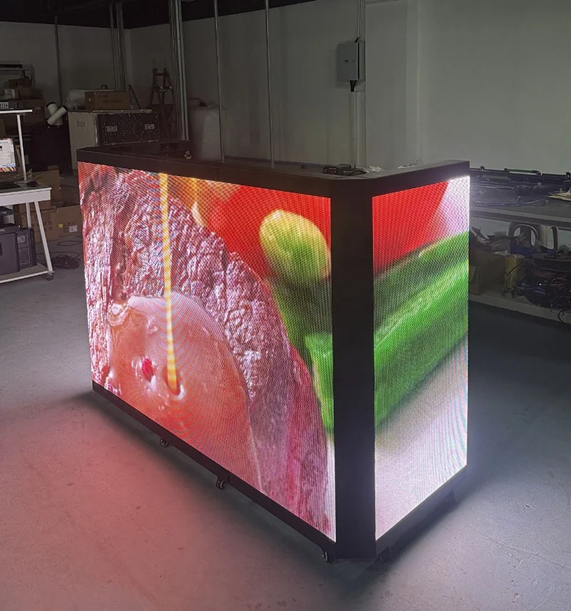 Custom Logo, Joystick Stage Disco, Screen Folding Dj Joystick Table Portable Foldable LED Joystick Table with LED Display