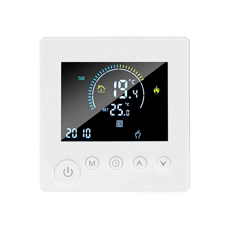 TUYA Thermostat Temperature Controller Water Electric Floor Heating TRV Digital LCD Display Wall Mounted