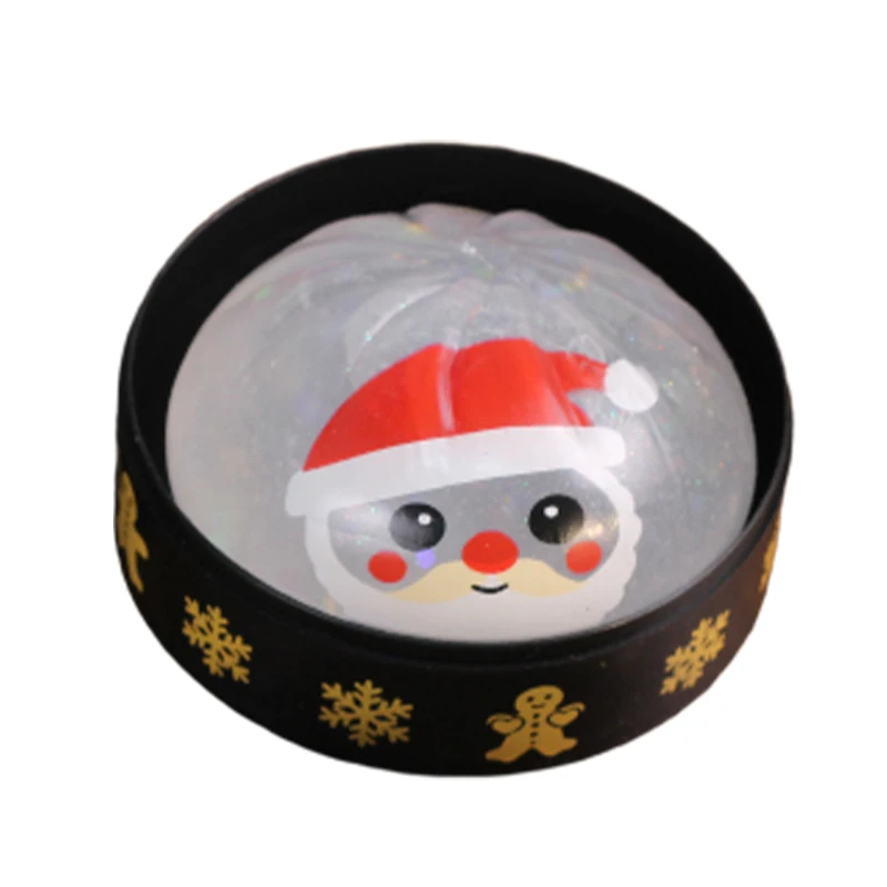 2026 Weihnachtsthemen-Quetschball: Niedlicher Brötchen-Squishy mit langsamem Rückstand zur Stresslinderung, Weihnachtsfigur, Geschenk – Detail 2