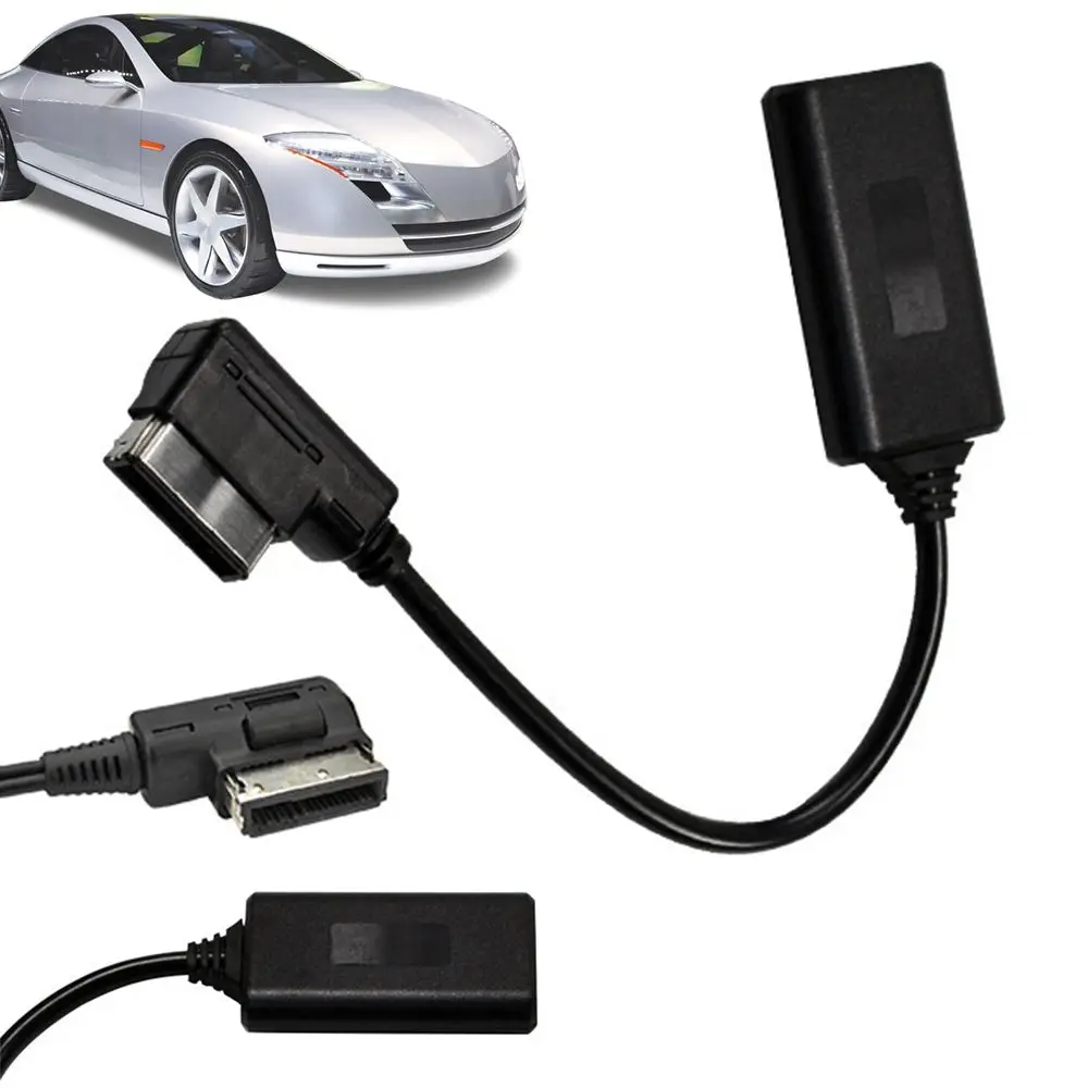 Czarny kabel audio do AMI MMI 3G/2G Aux Bluetooth kompatybilny z Audi Q5 A5 A7 R7 S5 Q7 A6 L A8L2008 - 2012