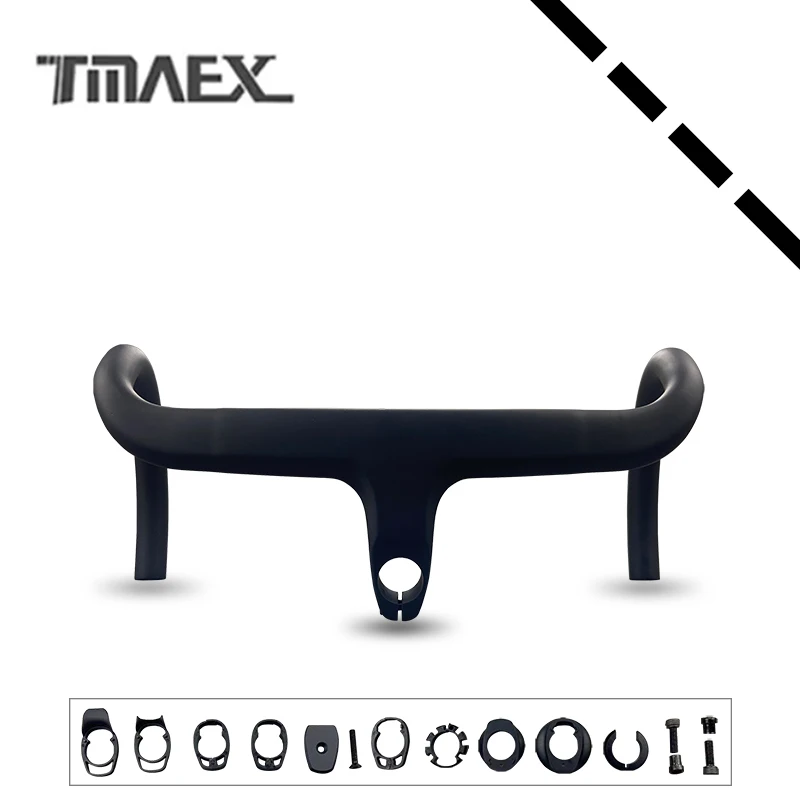 

New frosted black, ultra-light integrated bent handle, T800 full carbon fiber, special vehicle for road vehicles.