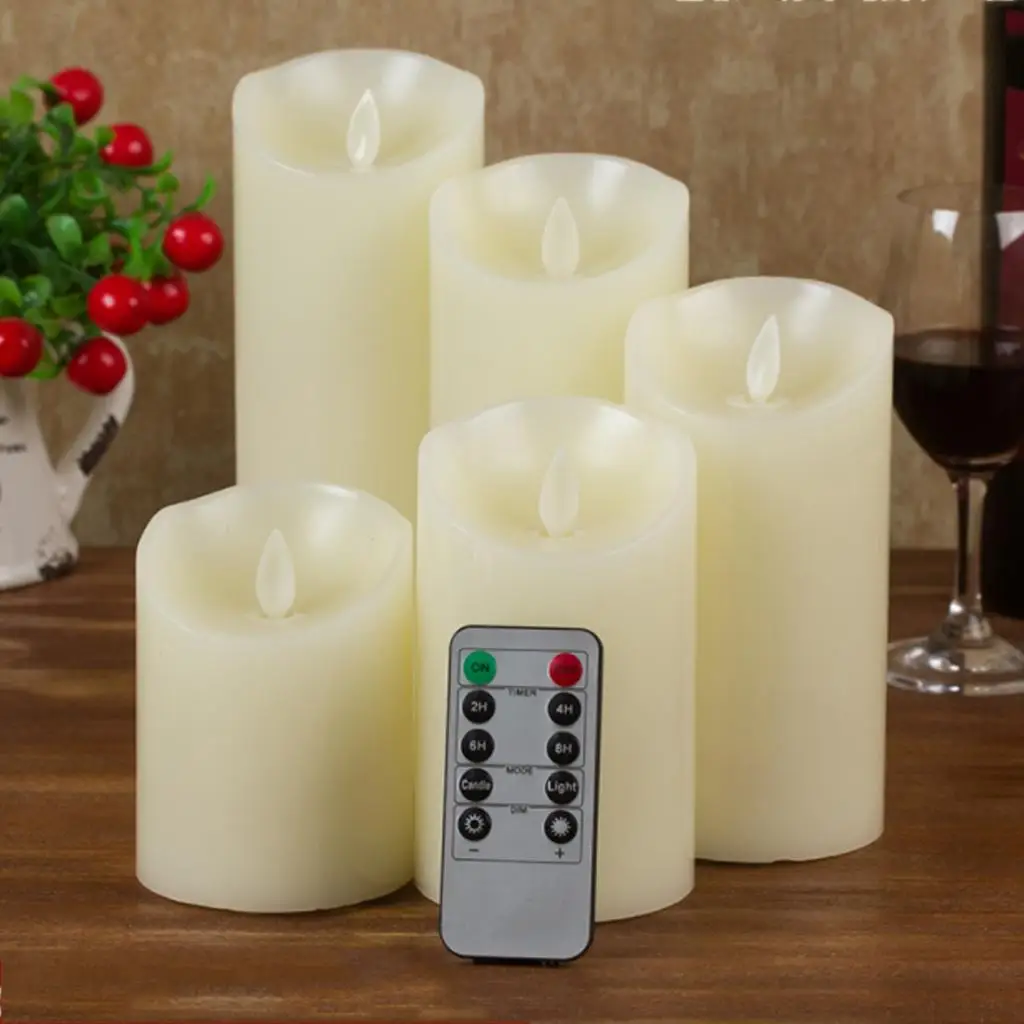 1 Pieces 10 Key Remote Control With Timer for LED Flameless Swing Flickering Candle Home Holiday Candles Supplies