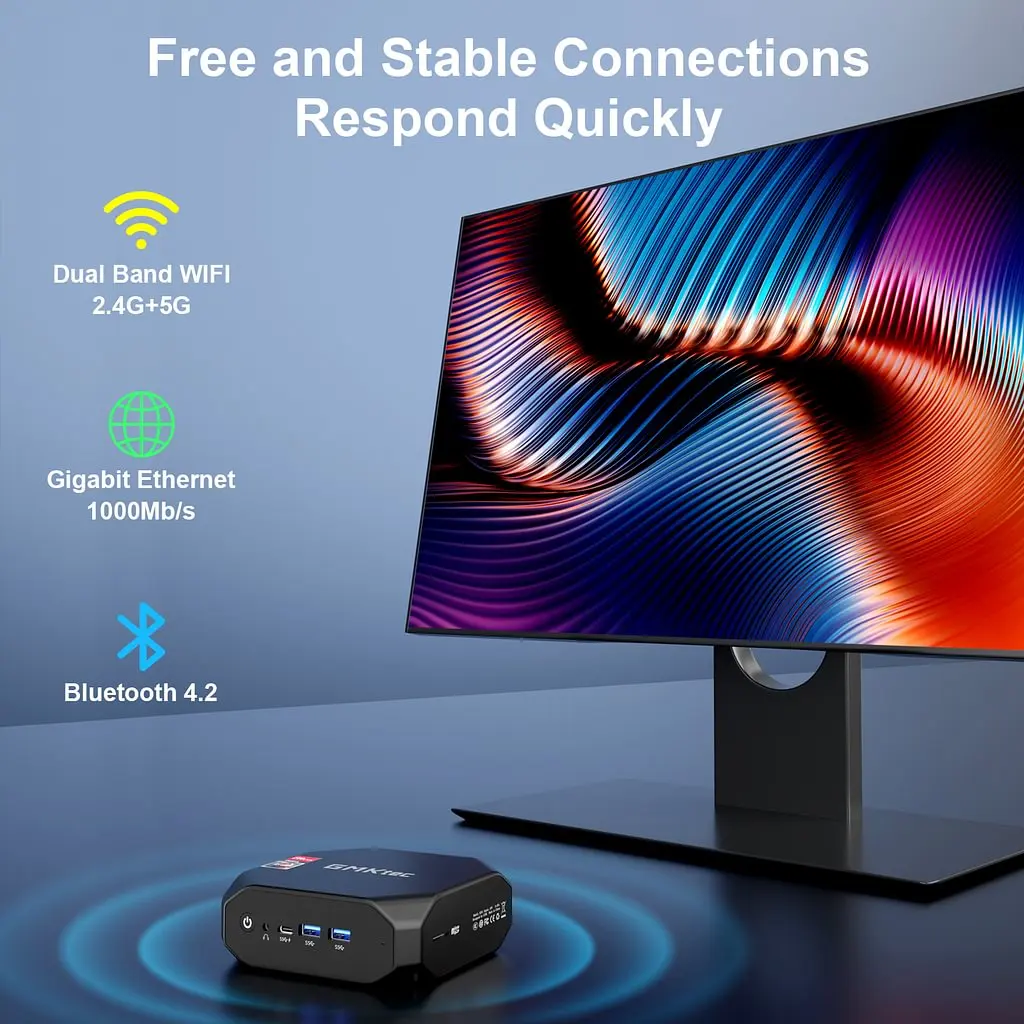 GMKtec NucBox KB4 AMD Ryzen 7 3750H DDR4 16GB RAM 512GB ROM มินิพีซี Windows 11 Pro Wi-Fi 5 BT4.2 คอมพิวเตอร์ตั้งโต๊ะขนาดเล็ก NVMe M.2