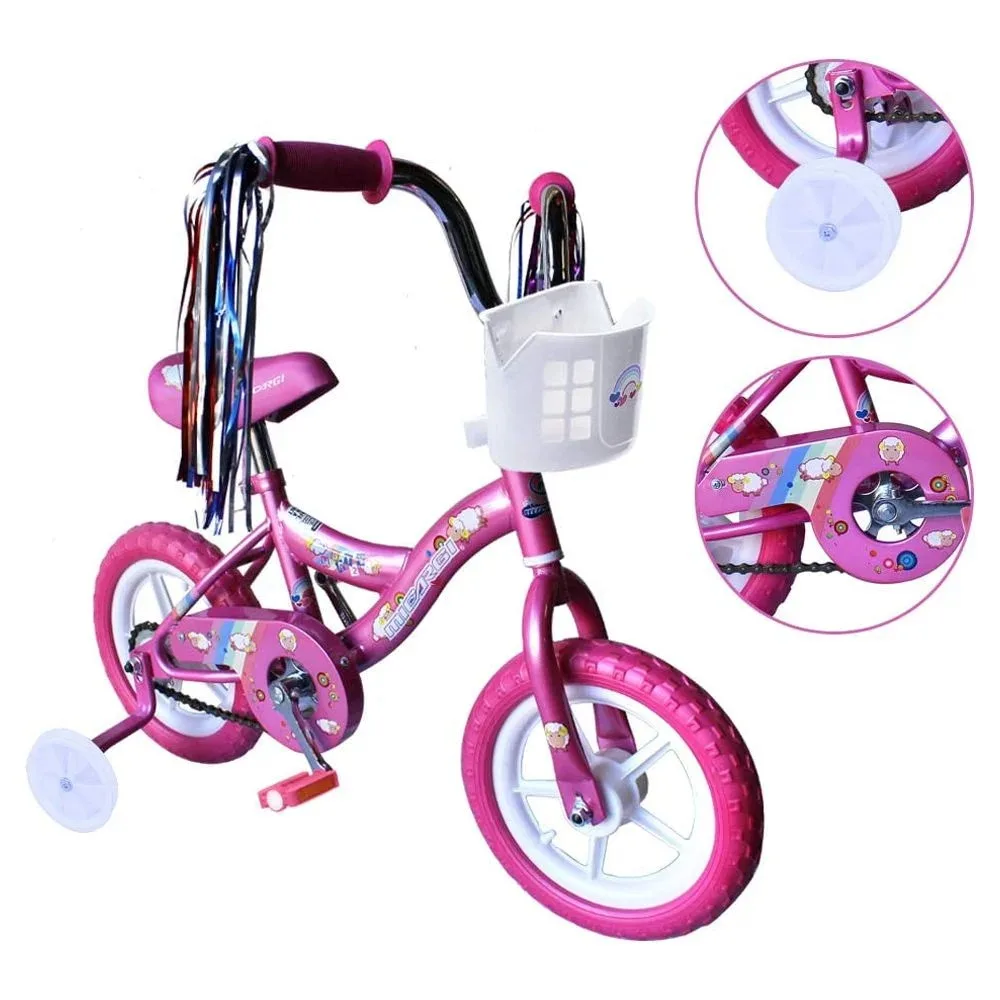 

2024 New 12" Kid's Bicycle for 2-4 Years Old, EVA Tires, Training Wheels with Coaster Brake