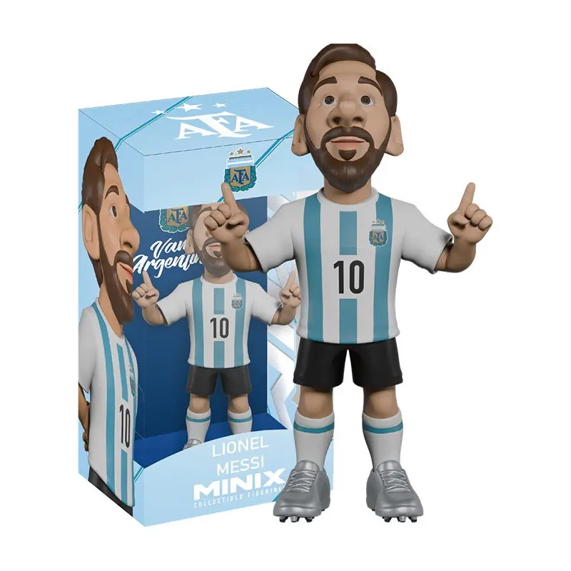 Reesee MINIX 2026 Fußball-Sammlerfiguren, Messi Ronaldo Mbappé Modrić PVC-Statue, Schreibtisch-Hobby-Spielzeug Geschenk