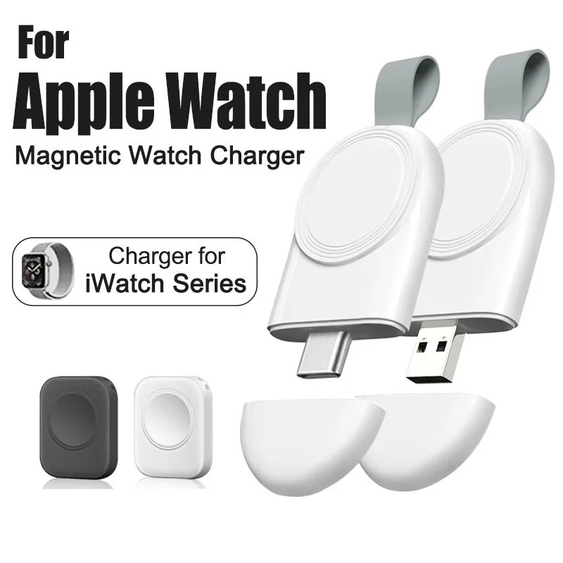 Magnetic Wireless Charger For Apple Watch Series 9 8 7 6 5 4 3 Ultra 2 Portable Charging Cable Accessories For iWatch 8 7 6 SE