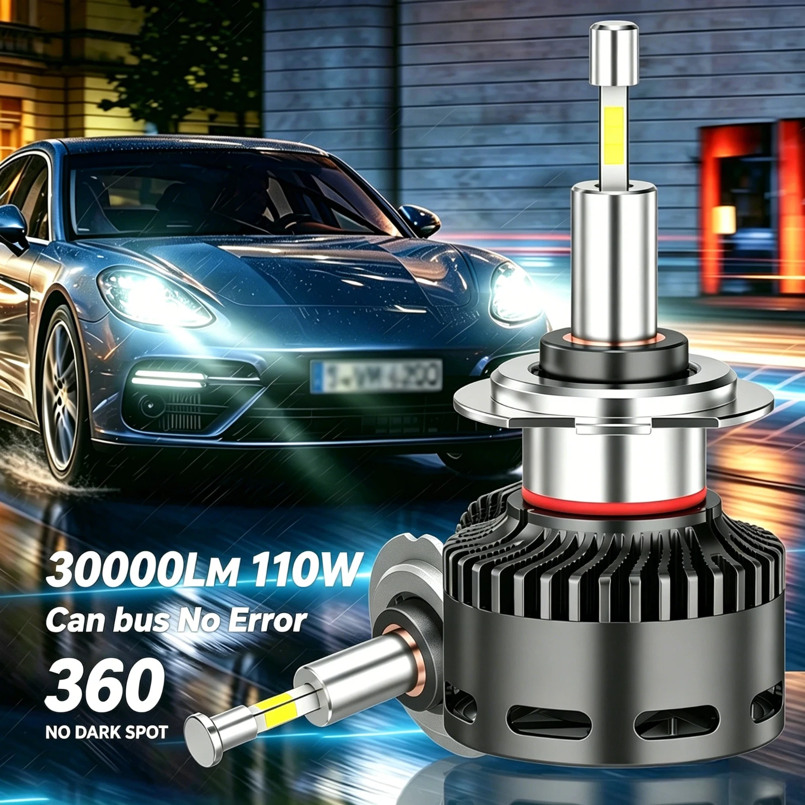 

Carlke H7 LED CANBUS 360 for Projector Lenses 110W H4 LED Auto H1 H8 Headlight Bulbs HB3 9005 HB4 9006 Hir2 9012 LED Fog Lights