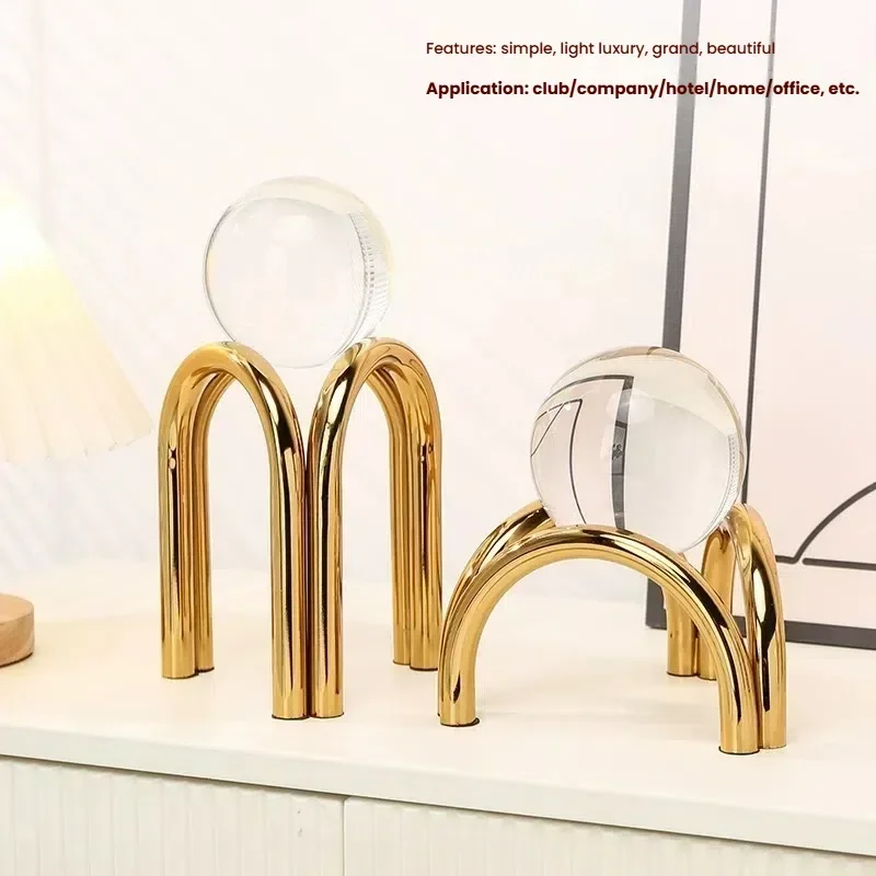 Creative modern decorative art belongs to crystal ball three-pronged aesthetics living room