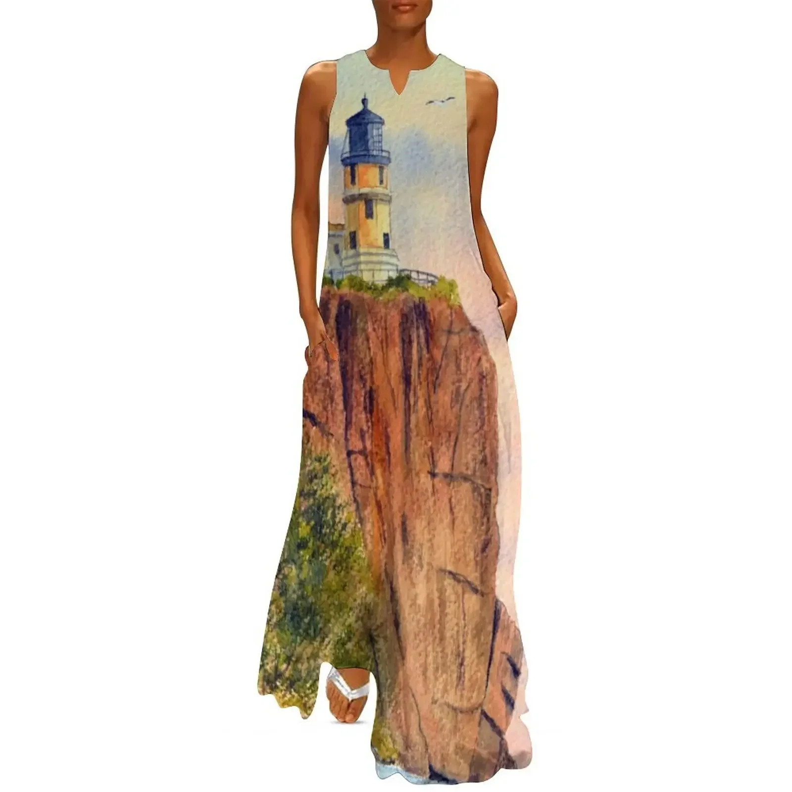 

Split Rock Lighthouse Minnesota USA Long Dress sexy dress elegant women's dresses sale summer dresses womens 2025 Dress