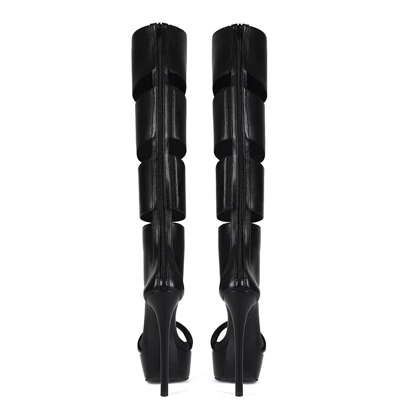 صندل نسائي مثير بكعب عالٍ وحزام حذاء للحفلات بمقدمة مفتوحة #4