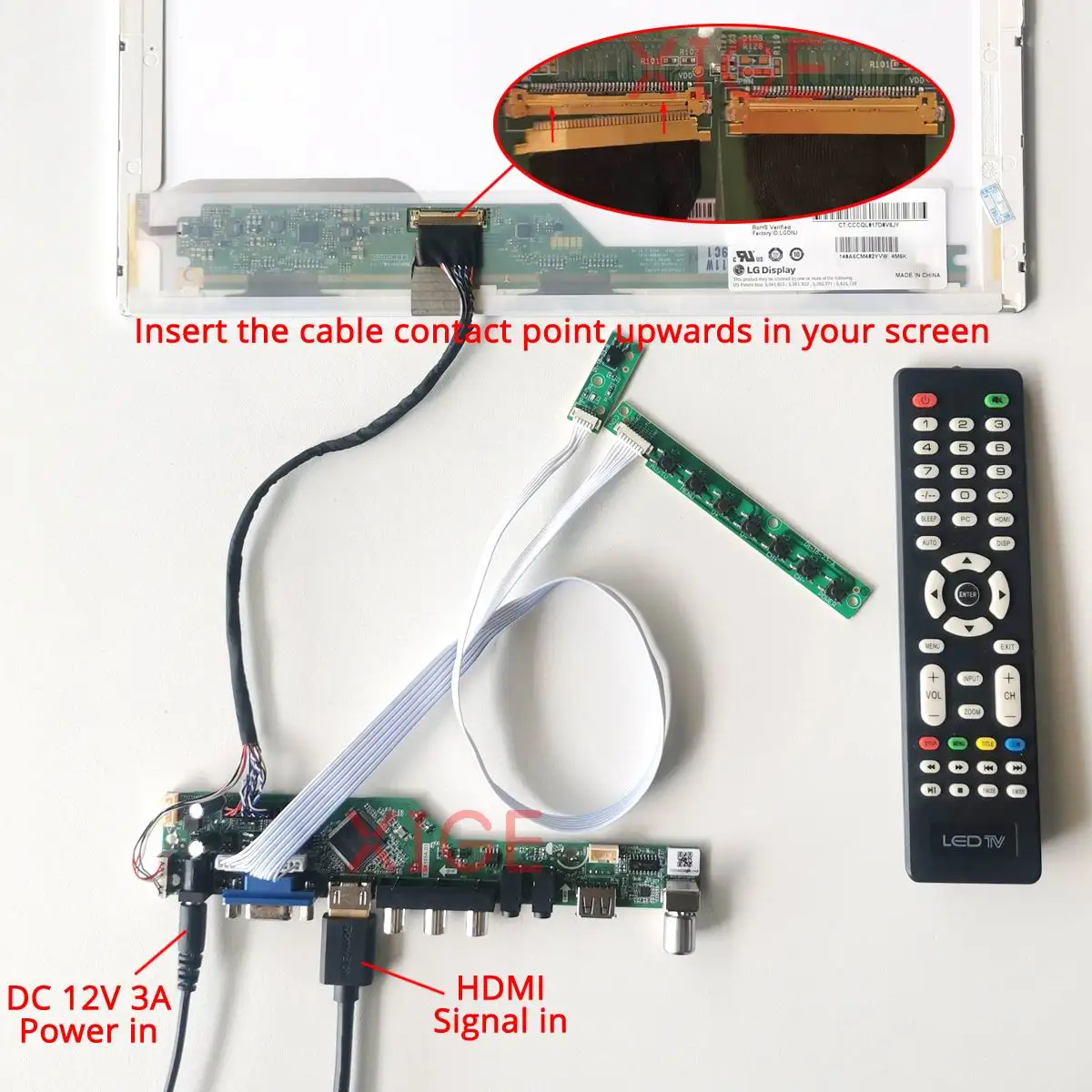 ل B156XW04 V0/V1 B156XW04 V5/V6 لوحة تحكم السائق 1366x768 15.6 "HDMI + VGA + AV + USB شاشة الكمبيوتر المحمول التناظرية التلفزيون 40-Pin LVDS عدة