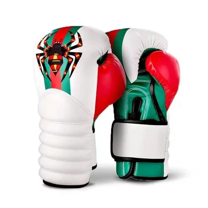 8/10/12/14oz profesjonalna rękawica bokserska PU lateksowa wkładka Sanda MMA rękawica treningowa walki z Muay tajski boks akcesoria treningowe
